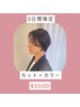 【8/14・15・16特別クーポン】　再現性カット＋オーガニック艶カラー　￥5500