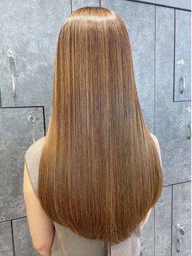 アイティーバイアルバム 八王子店(IT by ALBUM) おくれ毛ハイトーンミルクティー韓国ヘアロング_ba489202