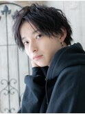 20代30代ツイストパーマ黒髪ナチュラルショートV上尾
