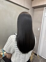 ファビ 渋谷(Fab) くびれヘア/暗めカラー/アプリコットオレンジ/縮毛矯正