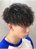 マッシュヘア/波巻きパーマ/men's/スパイラルパーマ