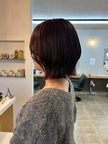 クララジャパン ナベシマ(CLALA JAPAN Nabeshima)&nbsp;ボブ　ミルクティーベージュ　艶髪　髪質改善カラー　ショート