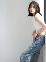 ラフィス ヘアー シーン 調布店(La fith hair scene) 【La fith】ぱつっとボブ×アッシュブラック