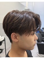 become men's hair 名駅EAST【10月3日 NEW OPEN(予定)】 ナチュラルセンターパート/ブラウンカラー/サンウォンヘア/韓国