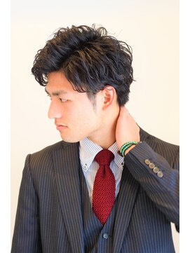 ノイセル(Noisyle) ワイルドツーブロックセミウエットビジカジ無造作ショート