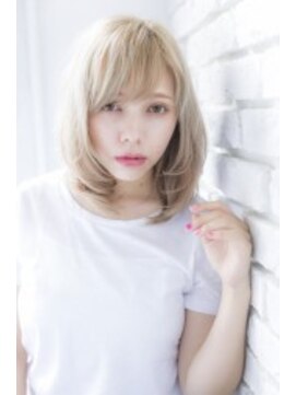 アジールヘア 所沢プロペ通り店(agir hair) 大人可愛いミディアムヘア【所沢】