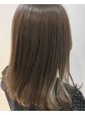 【GOODDAY HAIR】《インナーカラー:グレージュ:ふんわりミディ》