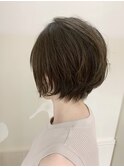 【Lib】30.40.50代女性に人気のポイントパーマ　ショートボブ