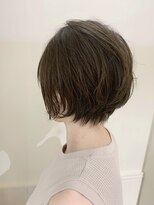 リブ(Lib)&nbsp;【Lib】30.40.50代女性に人気のポイントパーマ　ショートボブ