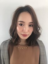 ロンドアベニール 北千住(Lond avenir)&nbsp;20.30.40代◎ミディアムひし形レイヤースタイル　担当本田