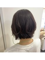 ネオヘアー 京成曳舟店(NEO Hair)&nbsp;ラベンダーグレージュ×イヤリングカラー【サイドブリーチ１回】