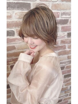 ニスル センター南店(NISURU） 似合わせカット/大人ガーリー/ダークアッシュ/着物/センター南