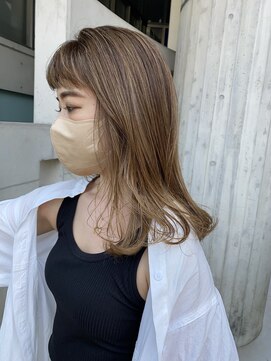 リバレッジ 広尾(Leverage) 白髪が気になる方でもできるベージュハイライト