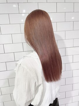 シアー(sheer) 《sheer/大黒》#アプリコットピンク#ケアブリーチ#ダブルカラー