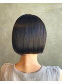 【ぱつっと◎】切りっぱなしボブ