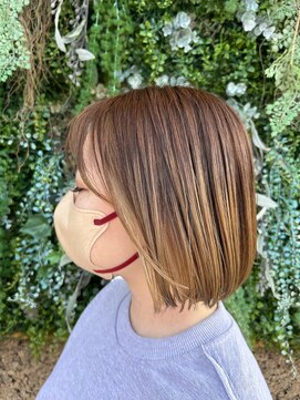 ノーブルヘアー(NOBLE HAIR) インナー×ベージュ