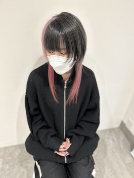 フラワーズペタルバイスミカ(Flowers petal by sumika) ピンク×ブラックカラー