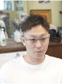 ツーブロック、ツイストパーマ