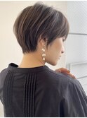 おしゃれショート 似合わせカット 耳かけ ナチュラル 暗髪