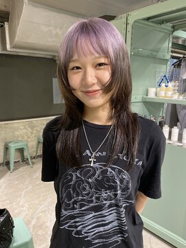 ロジ(loji) ベビーパープルのルーツカラー×レイヤー