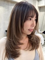 レーヴバイフィガロ(REVE by FIGARO)&nbsp;ハイライトカラーミルクティーベージュケアブリーチダブルカラー