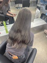 ペレ 栄店(PELE) デザインカラー/レイヤーカット/ウェットヘア/オリーブベージュ