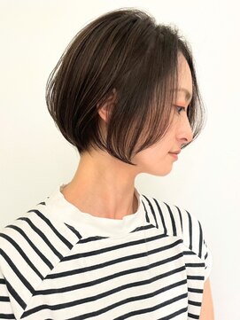 ネイロ バイ ジルブラン 葛西(NeiRo by JIL BLAN) ハイライト白髪ぼかしダブルカラーインナーカラーショートボブ