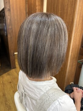 ジャストヘア ラポール 北久里浜店(just hair RAPPOR) 【根岸真奈美】ハイライト/アディクシー/グレージュ/ボブ