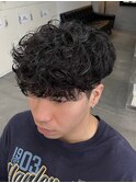 スペインカール/波巻きパーマ/波巻きスペイン/刈り上げ