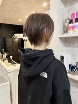 キャアリー(Caary)&nbsp;福山美容室caary ふんわり大人ショート明るめベージュ40代50代