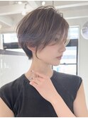 イメチェン外ハネボブ美髪ワイドバングレイヤーショート/大宮