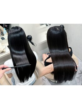 丁寧なカウンセリングでベストな施術をご提案。縮毛矯正や髪質改善で、ナチュラルなストレートヘアへ。