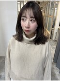 小顔に見える鎖骨ボブ