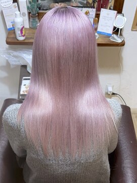 【バツグンのツヤ感】ホワイトパープル×ブリーチ３回