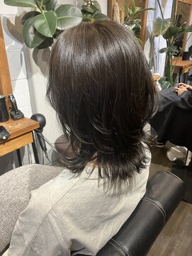 ミディアムレイヤー×オリーブアッシュ