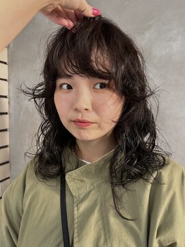 ミディアムパーマ　　stylist  nana 【千葉駅】