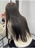ブリーチ無しオリーブベージュ