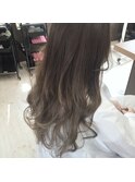 透明感のあるシナモンアッシュ×グラデーションカラー