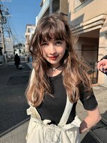 バブルス 溝の口(BUBBLES) ニュアンスロング×透け感ブラウン【BUBBLES溝の口】