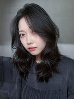 アルバム 渋谷パルコ(ALBUM)&nbsp;顔周りレイヤーミディアム似合わせカット韓国ヘア_F1413