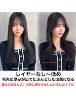 プラチナ(PLATINA)&nbsp;韓国ヘア/くびれヘア/顔周りカット/レイヤーカット/顔周りカット