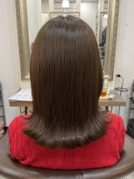 ヘアーアンドメイク シークタチカワ 立川店(Hair&Make Seek) 【古澤】ブリーチなしワンカラーオリーブベージュ