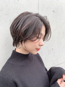 ロンドソレイユ 池袋(Lond soleil) ラテグレージュ顔周りレイヤーボブ韓国巻き結べるレイヤーカット