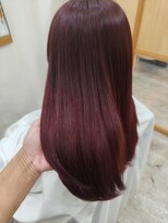 美容師 久保浦 赤髪艶髪◎
