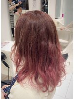 ケンジ 平塚 アネッタ(KENJE annetta)&nbsp;外国人風 ラズベリーPINK Gradation