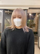 フラム 渋谷(flamme)&nbsp;ホワイトベージュ×顔まわりウルフ