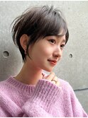前髪ありクビレショートヘア/ひし形ショート/30代40代50代