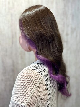 テトテ 門戸厄神店(tetote) 【tetote村山サロンスタイル】イヤリングカラー / パープル