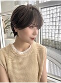 大人可愛い小顔20代30代40代マニッシュショート/アッシュカラー