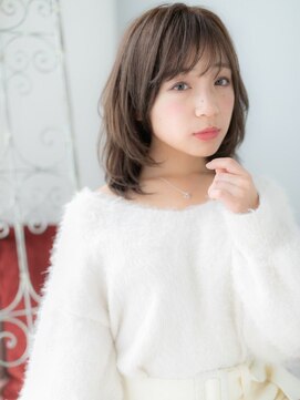 アルバハナレ 横浜(αlba HANARE) 関内/髪質改善/ハーブカラー×くびれ鎖骨ミディアムボブa